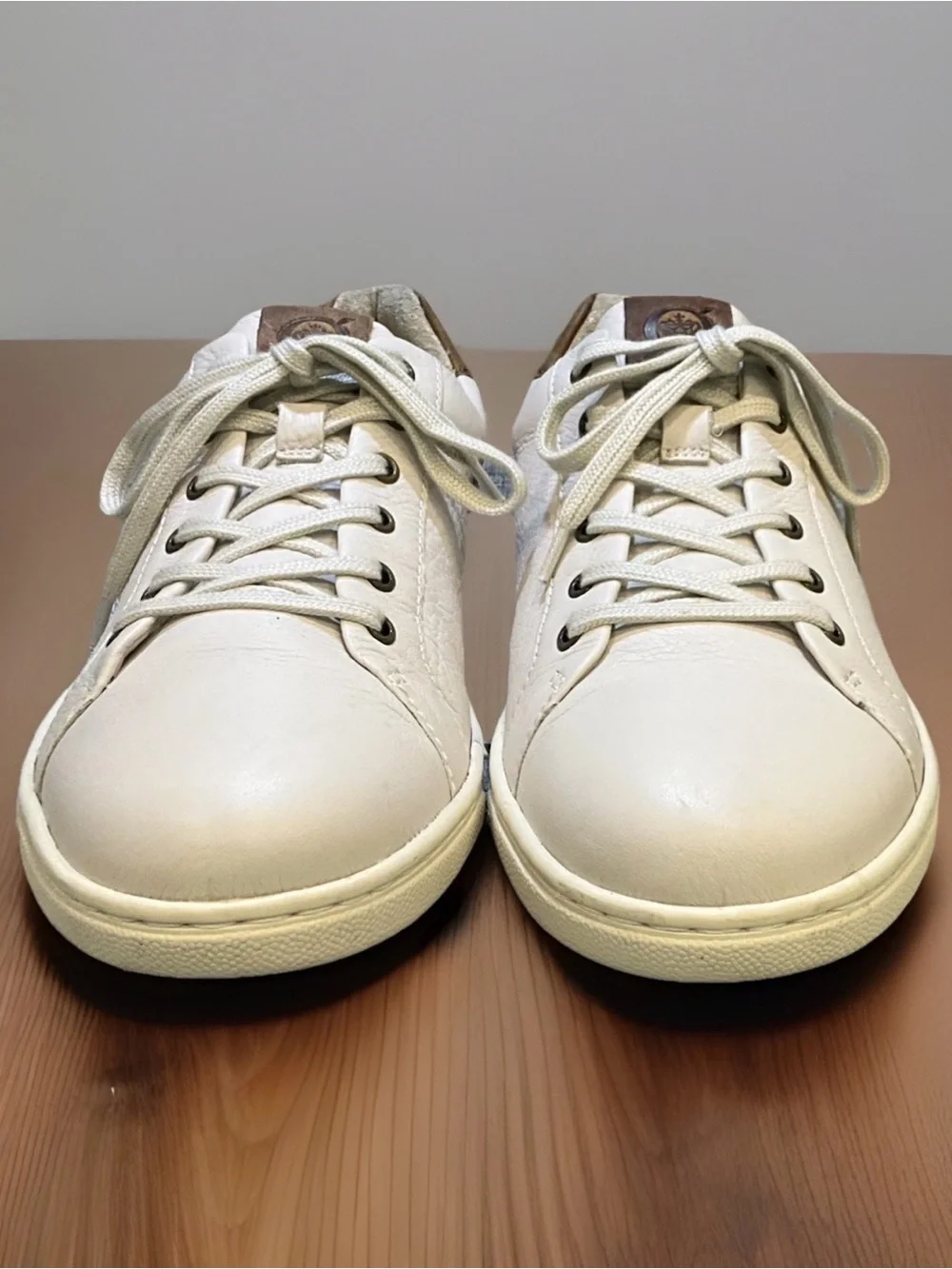 Born Ashram II Men’s Handcrafted Leather Sneakers In Bone Color Sz. 10.5M - NEW - Picture 3 of 12